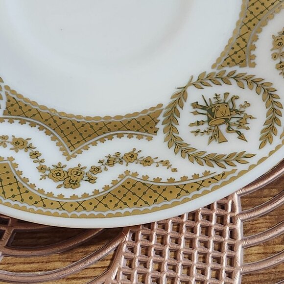 Castleton China Majestic Tea Cup & Saucer Set Gold Trim Vintage Elegant Gold Set - Picture 4 of 7